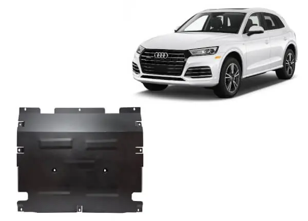 Uusi Kokoelma Pohjapanssari Audi Q5 (2017-2025), moottori, jäähdytin, terästä 🙂