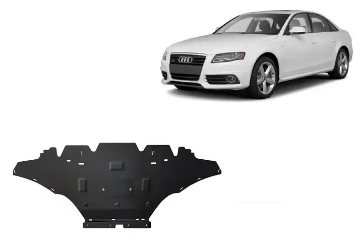 Asiakkaiden Suosikki Pohjapanssari Audi A4 B8 Allroad bensa (2008-2014), moottori, jäähdytin, etupuskuri, terästä 🙂