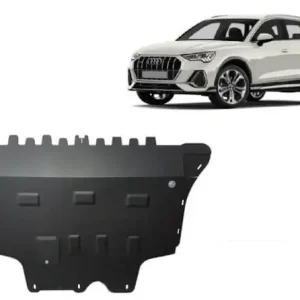 Aito Pohjapanssari Audi Q3 (2018-2025), moottori, vaihdelaatikko, jäähdytin, etupuskuri, terästä 🙂