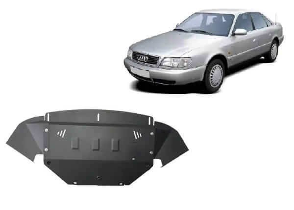 Pohjapanssari Audi A6 (1997-2004), moottori, jäähdytin, etupuskuri, terästä 🙂 Alkuperäinen
