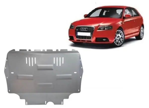 Pohjapanssari Audi A3 (2009-2012), moottori, vaihdelaatikko, jäähdytin, alumiinia 🙂 Uusi Malli