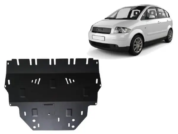 Edullinen Hinta Pohjapanssari Audi A2 (2000-2005), moottori, vaihdelaatikko, etupuskuri, terästä 🙂