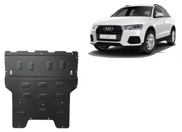 Nopea Toimitus Pohjapanssari Audi Q3 (2011-2018), moottori, vaihdelaatikko, jäähdytin, terästä 🙂