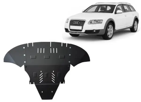 Pohjapanssari Audi A6 Allroad (2005-2011), moottori, vaihdelaatikko, jäähdytin, etupuskuri, terästä 🙂 Ajankohtainen