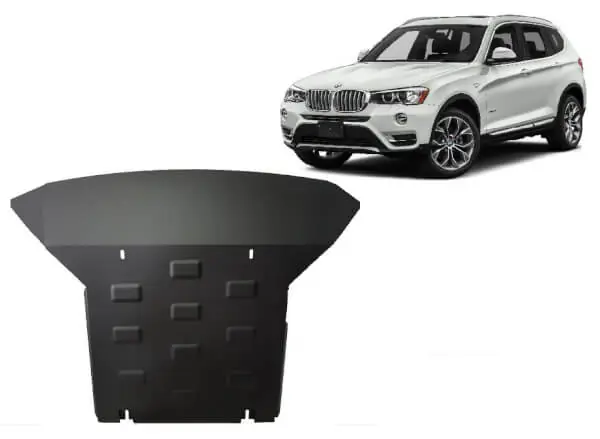 Sertifioitu Pohjapanssari BMW X3 F25 (2010-2017), moottori, jäähdytin, etupuskuri, terästä 🙂