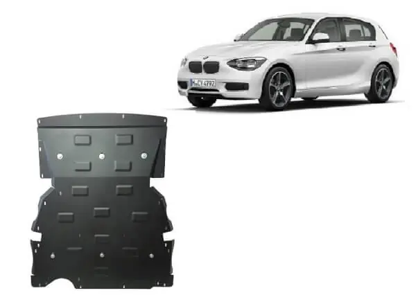 Pohjapanssari BMW 1-Sarja F20/F21 (2011-2018), moottori, jäähdytin, etupuskuri, terästä 🙂 Kuuma Tarjous
