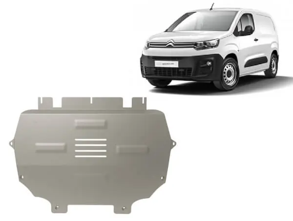 Erikoistarjous Pohjapanssari Citroën Berlingo (2019➟), moottori, vaihdelaatikko, jäähdytin, etupuskuri, alumiinia 🙂