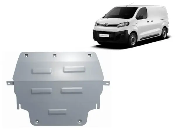 Pohjapanssari Citroën Dispatch (2016➟), moottori, vaihdelaatikko, jäähdytin, alumiinia 🙂 Ilmainen Palautus