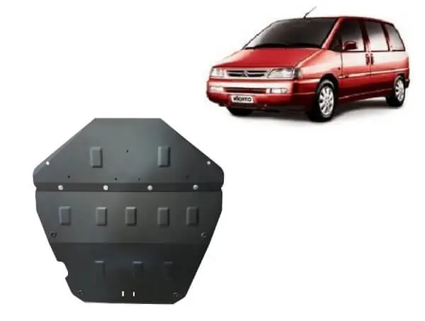 Pohjapanssari Citroën Evasion (1995-2003), moottori, vaihdelaatikko, jäähdytin, etupuskuri, terästä 🙂 Osta Tänään