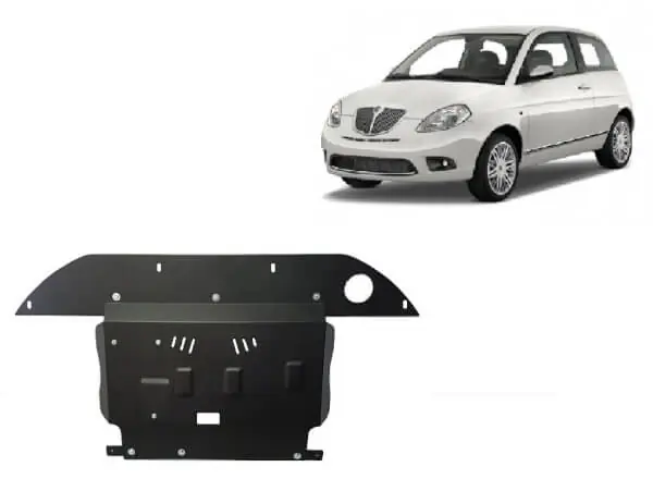 Pohjapanssari Lancia Ypsilon (2003-2011), moottori, vaihdelaatikko, jäähdytin, etupuskuri, terästä 🙂 Alennettu