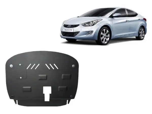 Pohjapanssari Hyundai Elantra (2011-2016), moottori, vaihdelaatikko, terästä 🙂 Korkea Laatu