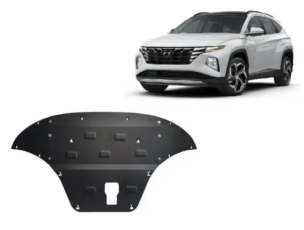 Pohjapanssari Hyundai Tucson (2021➟), moottori, vaihdelaatikko, jäähdytin, etupuskuri, terästä 🙂 Ilmainen Palautus