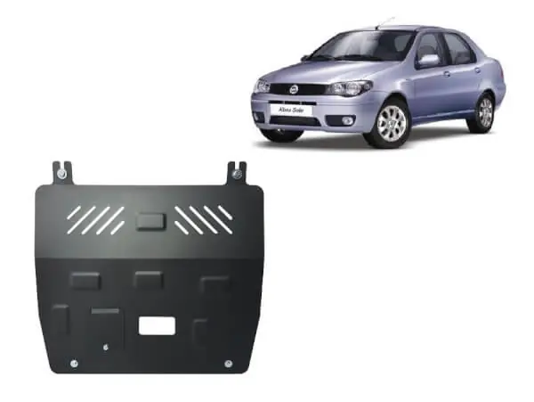Pohjapanssari Fiat Albea (2002-2012), moottori, vaihdelaatikko, terästä 🙂 Sertifioitu