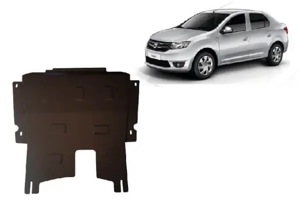 Pohjapanssari Dacia Logan (2012-2020), moottori, vaihdelaatikko, terästä 🙂 Pikatoimitus