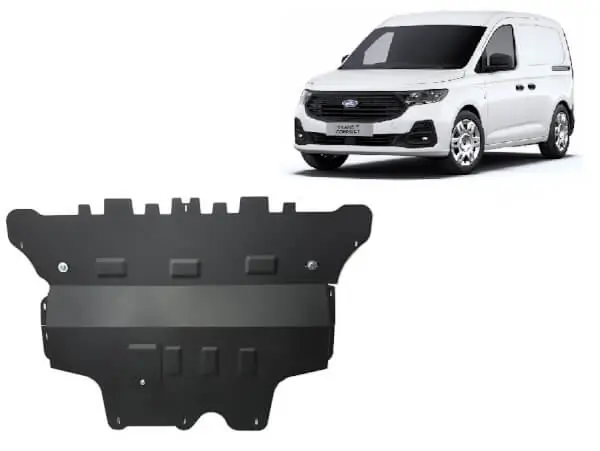 Pohjapanssari Ford Transit Connect (2024➟), moottori, vaihdelaatikko, jäähdytin, etupuskuri, terästä 🙂 Ajankohtainen