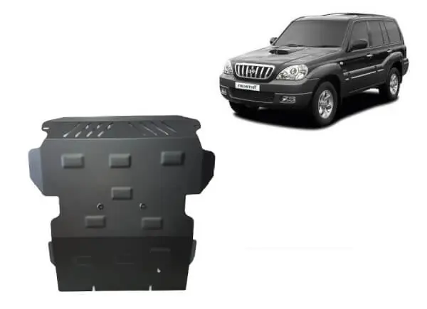 Pohjapanssari Hyundai Terracan (2001-2007), moottori, jäähdytin, etupuskuri, terästä 🙂 Alennus