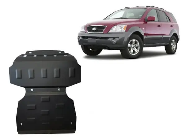 Alennus Pohjapanssari Kia Sorento (2001-2006), moottori, jäähdytin, etupuskuri, terästä 🙂