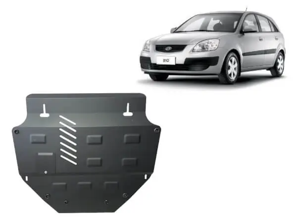 Pohjapanssari Kia Rio (2005-2011), moottori, vaihdelaatikko, terästä 🙂 Alennettu Hinta