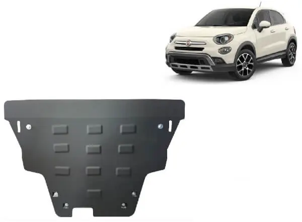 Kuuma Tarjous Pohjapanssari Fiat 500 (2014➟), moottori, vaihdelaatikko, jäähdytin, etupuskuri, terästä 🙂