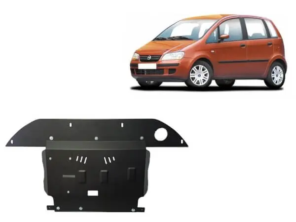 Flash-Tarjous Pohjapanssari Fiat Idea (2003-2012), moottori, vaihdelaatikko, etupuskuri, terästä 🙂