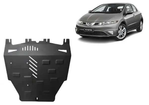 Flash-Tarjous Pohjapanssari Honda Civic (2005-2015), moottori, vaihdelaatikko, jäähdytin, terästä 🙂
