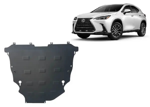 Loppuunmyynti Pohjapanssari Lexus NX (2021➟), moottori, vaihdelaatikko, jäähdytin, etupuskuri, terästä 🙂