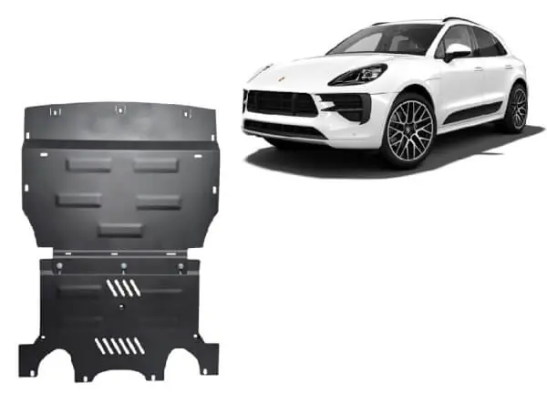 Ajankohtainen Pohjapanssari Porsche Macan (2014➟), moottori, vaihdelaatikko, jäähdytin, terästä 🙂