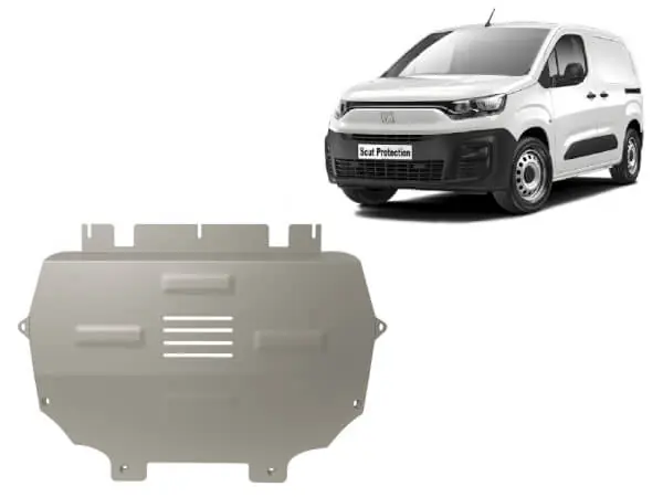 Pohjapanssari Fiat Doblo (2023➟), moottori, vaihdelaatikko, jäähdytin, etupuskuri, alumiinia 🙂 Tilaa Nyt