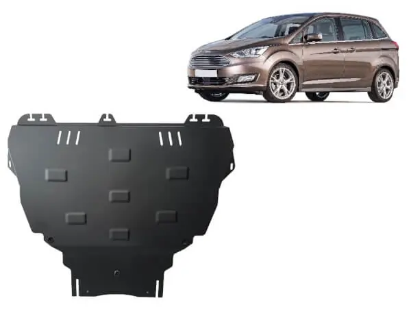 Pohjapanssari Ford C-Max (2010-2019), moottori, vaihdelaatikko, terästä 🙂 Vain Rajoitetun Ajan