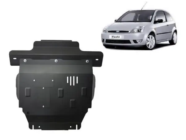 Tukkuhinta Pohjapanssari Ford Fiesta (2001-2008), moottori, vaihdelaatikko, jäähdytin, etupuskuri, terästä 🙂