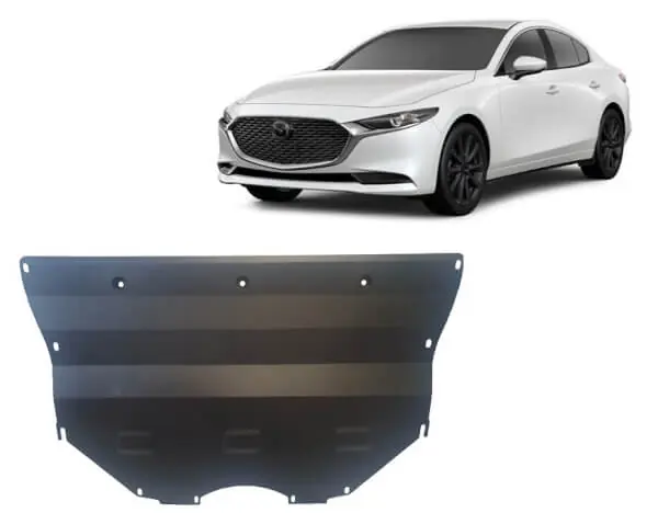 Alkuperäinen Pohjapanssari Mazda 3 (2019➟), moottori, vaihdelaatikko, terästä 🙂
