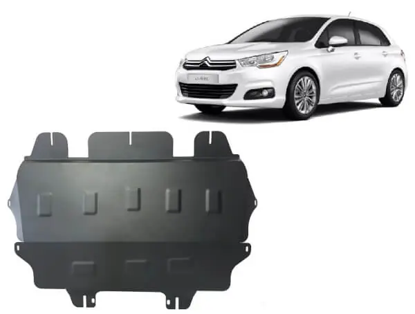 Pohjapanssari Citroën C4 (2008-2013), moottori, vaihdelaatikko, terästä 🙂 Kuuma Tarjous