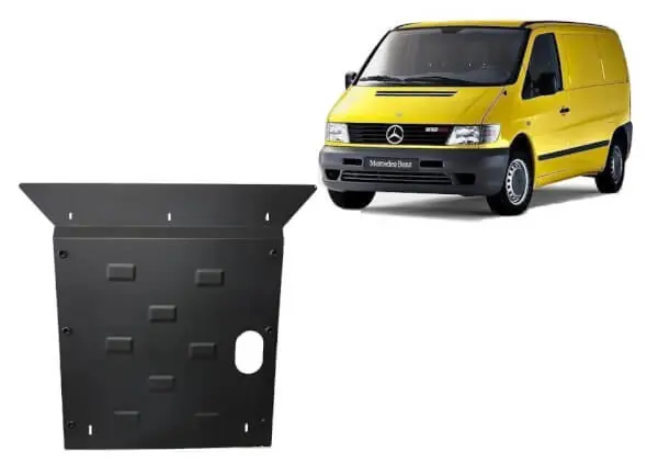 Pohjapanssari Mercedes-Benz Vito (1996-2003), moottori, vaihdelaatikko, terästä 🙂 Poisto