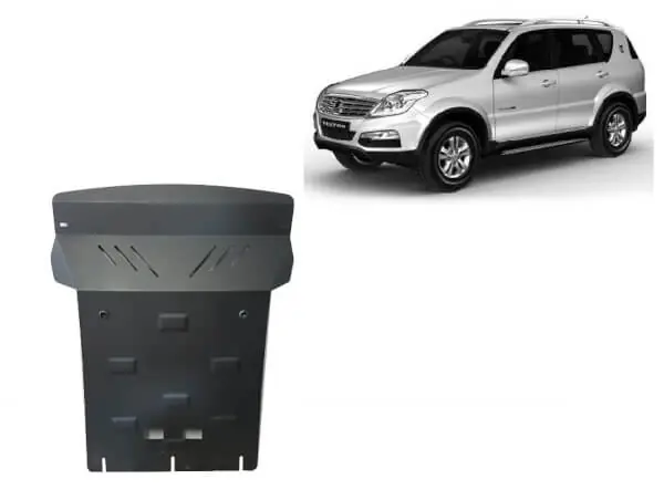 Pohjapanssari SsangYong Rexton (2007-2017), moottori, jäähdytin, etupuskuri, terästä 🙂 Ilmainen Palautus