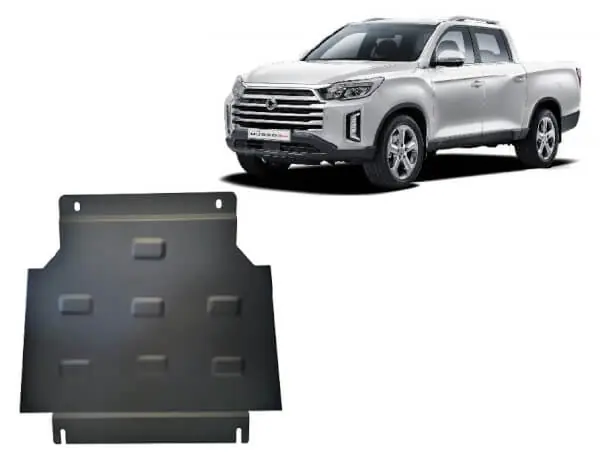 Pohjapanssari SsangYong Musso Grand (2018➟), vaihdelaatikko, terästä 🙂 Bestseller