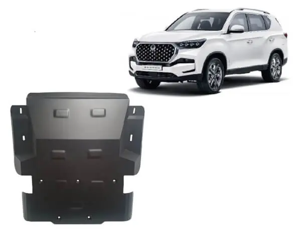 Pohjapanssari SsangYong Rexton (2017➟), moottori, jäähdytin, etupuskuri, terästä 🙂 Lähetetään Heti