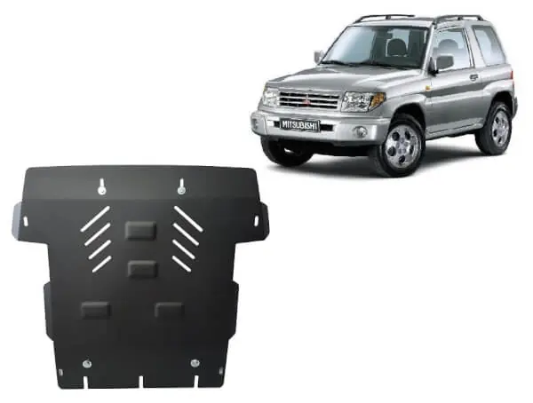 Pohjapanssari Mitsubishi Pajero Pinin (1997-2007), moottori, terästä 🙂 Edullinen