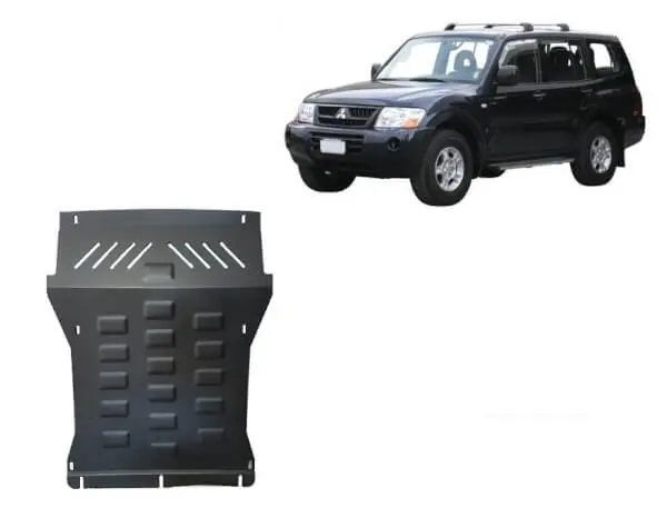 Suosittu Pohjapanssari Mitsubishi Pajero (1999-2007), moottori, jäähdytin, terästä 🙂