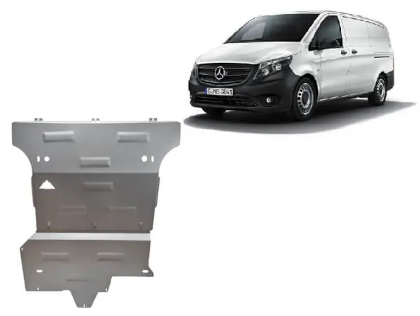 Kampanjahinta Pohjapanssari Mercedes-Benz V-Sarja (2020➟), moottori, vaihdelaatikko, jäähdytin, alumiinia 🙂
