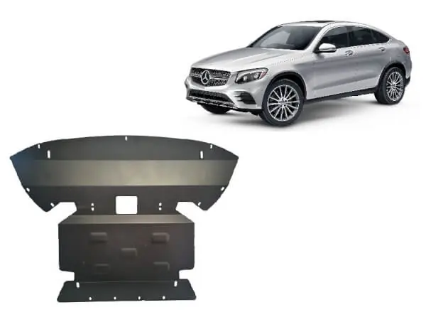 Alennettu Pohjapanssari Mercedes-Benz GLC (2015-2022), moottori, jäähdytin, etupuskuri, terästä 🙂