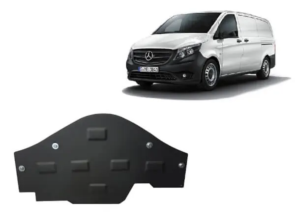 Pohjapanssari Mercedes-Benz Vito (2014➟), EGR, Start-Stop-järjestelmä, terästä 🙂 Uusi Malli