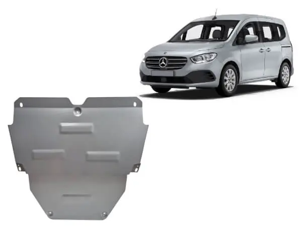 Pohjapanssari Mercedes-Benz EQT (2023➟), moottori, vaihdelaatikko, alumiinia 🙂 Löytö