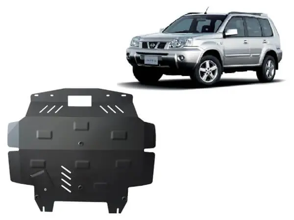 Pohjapanssari Nissan X-Trail (2001-2007), moottori, vaihdelaatikko, jäähdytin, terästä 🙂 Turvallinen Maksu