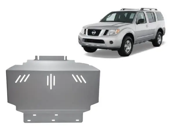 Alkuperäinen Pohjapanssari Nissan Pathfinder (2005➟), moottori, alumiinia 🙂