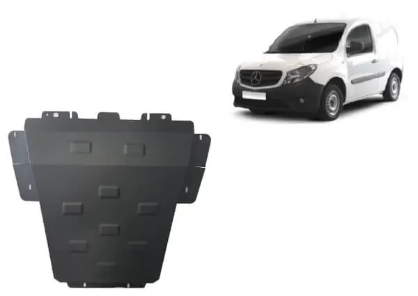 Lähetetään Heti Pohjapanssari Mercedes-Benz Citan (2012-2021), moottori, vaihdelaatikko, jäähdytin, terästä 🙂