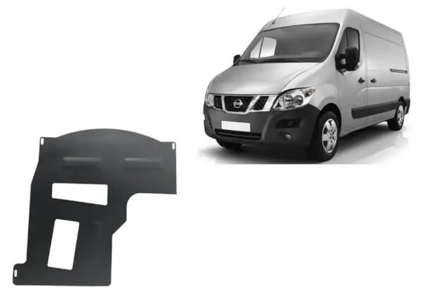 Pohjapanssari Nissan NV400 (2010-2021), katalysaattori, terästä 🙂 Kuuma Tarjous