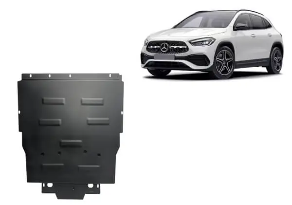 Pohjapanssari Mercedes-Benz GLA (2018➟), moottori, vaihdelaatikko, jäähdytin, terästä 🙂 Erikoistarjous