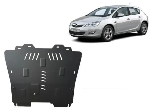 Pohjapanssari Opel Astra (2009-2015), moottori, vaihdelaatikko, jäähdytin, terästä 🙂 Pikatoimitus