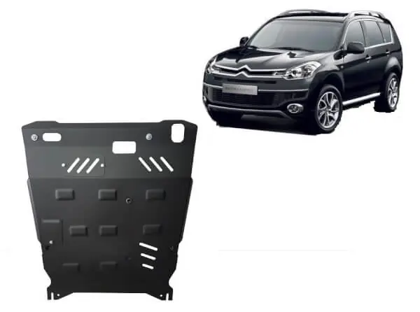 Alkuperäinen Pohjapanssari Citroën C-Crosser (2007-2012), moottori, vaihdelaatikko, jäähdytin, terästä 🙂