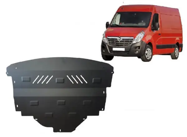 Pohjapanssari Opel Movano (2010-2020), moottori, vaihdelaatikko, jäähdytin, etupuskuri, terästä 🙂 Suoraan Valmistajalta